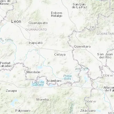 Map showing location of Santa María del Refugio (20.440300, -100.800320)