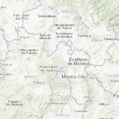 Map showing location of Santa María Huecatitla (19.725110, -99.169110)