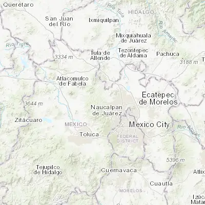 Map showing location of Santa María Magdalena Cahuacán (19.638040, -99.413490)