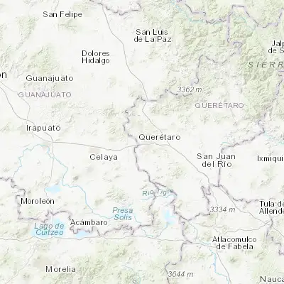 Map showing location of Santa María Magdalena (20.596900, -100.447490)