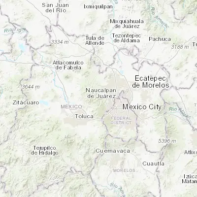 Map showing location of Santa María Mazatla (19.515280, -99.386940)