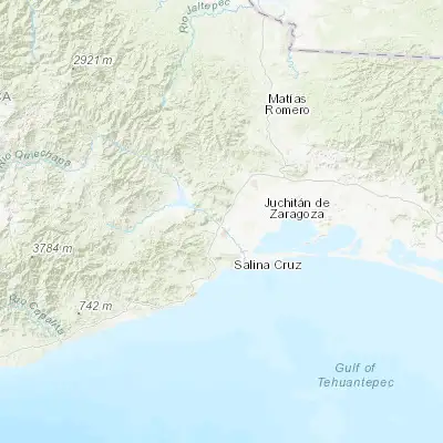 Map showing location of Santa María Mixtequilla (16.374960, -95.260340)