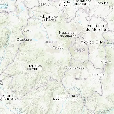 Map showing location of Santa María Rayón (19.148080, -99.579740)