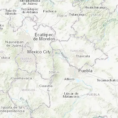 Map showing location of Santa María Texmelucan (19.294170, -98.537780)