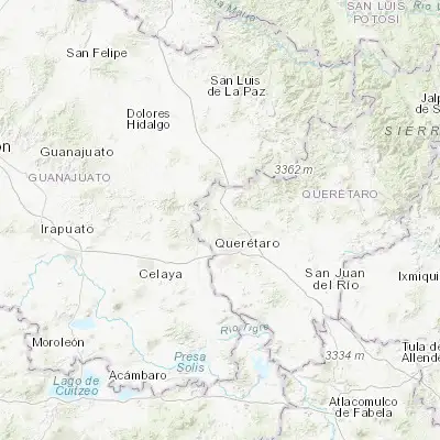 Map showing location of Santa Rosa Jauregui (20.741220, -100.448430)