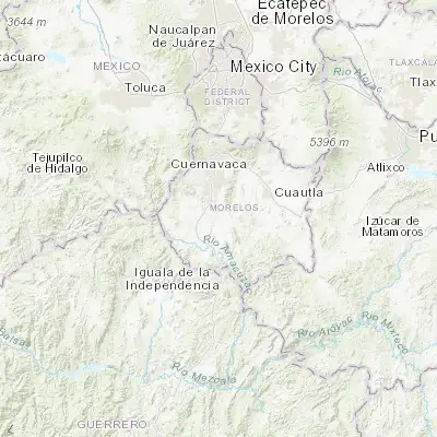 Map showing location of Santa Rosa Treinta (18.700250, -99.183570)