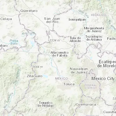 Map showing location of Santiago Acutzilapan (19.786400, -99.765690)