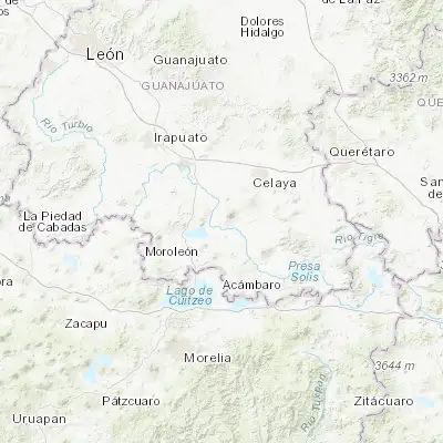 Map showing location of Santiago Capitiro (20.304270, -101.017670)