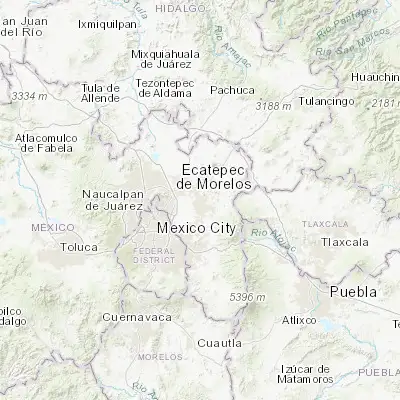 Map showing location of Santiago Chimalpa (Chimalpa) (19.569170, -98.891670)