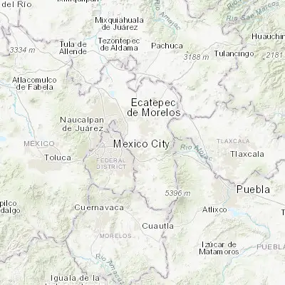 Map showing location of Santiago Cuautlalpan (19.432320, -98.901360)