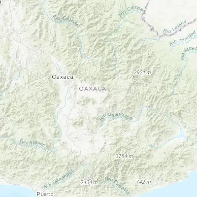 Map showing location of Santiago Matatlán (16.864700, -96.382610)