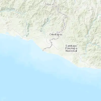 Map showing location of Santo Domingo Armenta (16.331940, -98.377780)