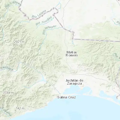 Map showing location of Santo Domingo Petapa (16.818690, -95.140720)