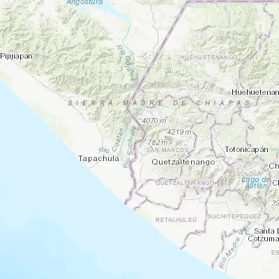 Map showing location of Santo Domingo (15.030670, -92.103610)