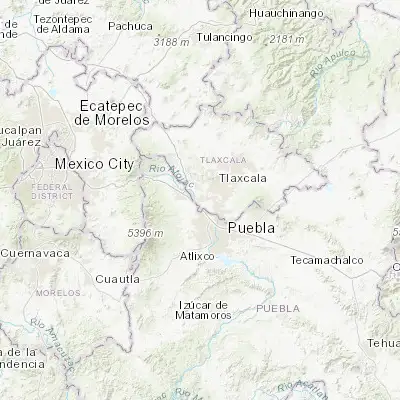 Map showing location of Santo Tomás la Concordia (19.229170, -98.319440)