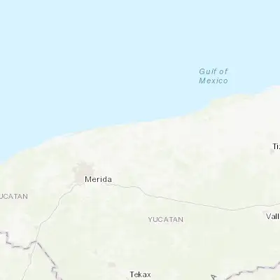 Map showing location of Sinanche (21.225910, -89.184950)