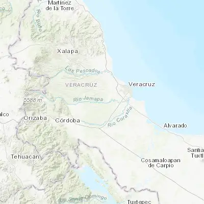 Map showing location of Soledad de Doblado (19.046370, -96.421420)
