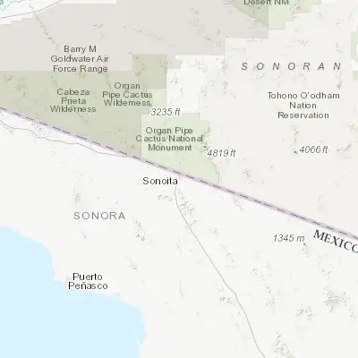 Map showing location of Sonoita (31.861650, -112.851290)