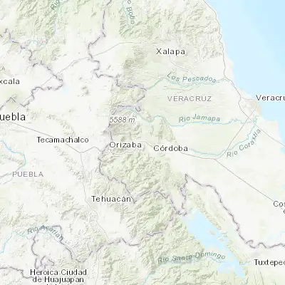 Map showing location of Sumidero (18.903930, -97.021520)