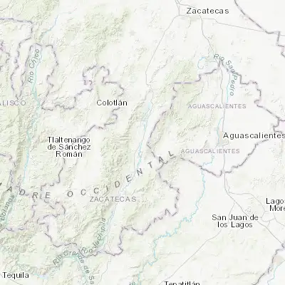 Map showing location of Tabasco (21.862860, -102.911050)