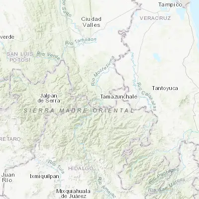Map showing location of Tamazunchale (21.259930, -98.789350)