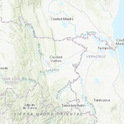 Map showing location of Tamuín (22.005540, -98.779720)