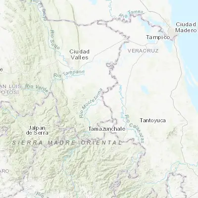 Map showing location of Tanquián de Escobedo (21.605870, -98.662750)