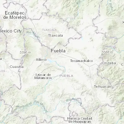 Map showing location of Tecali (18.900600, -97.970640)