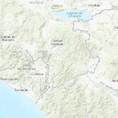 Map showing location of Tecalitlán (19.471820, -103.307200)