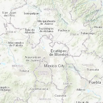 Map showing location of Tecámac de Felipe Villanueva (19.713060, -98.968330)