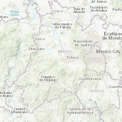 Map showing location of Tejalpa (19.251670, -99.765800)