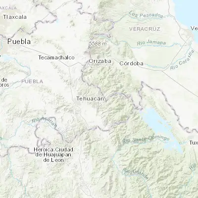 Map showing location of Telpatlán (18.484170, -97.152220)