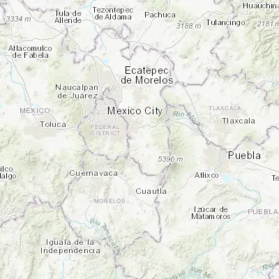 Map showing location of Temamatla (19.203060, -98.869210)