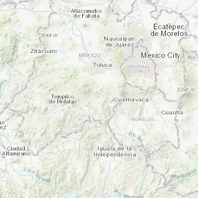 Map showing location of Tenancingo de Degollado (18.961360, -99.590300)