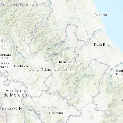 Map showing location of Tenango de las Flores (20.205830, -97.988060)