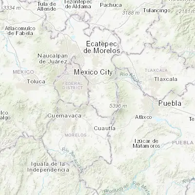 Map showing location of Tenango del Aire (19.157740, -98.856870)