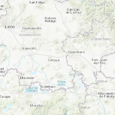 Map showing location of Tenango el Nuevo (20.531110, -100.671700)
