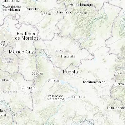 Map showing location of Teolocholco (19.243330, -98.190830)