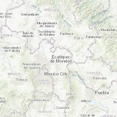 Map showing location of Teotihuacán de Arista (19.689720, -98.860830)