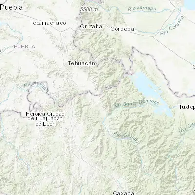 Map showing location of Teotitlán (18.131790, -97.070560)