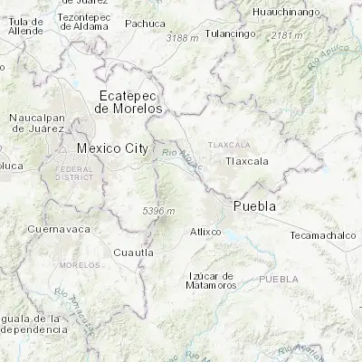 Map showing location of Teotlaltzingo (19.230880, -98.500770)
