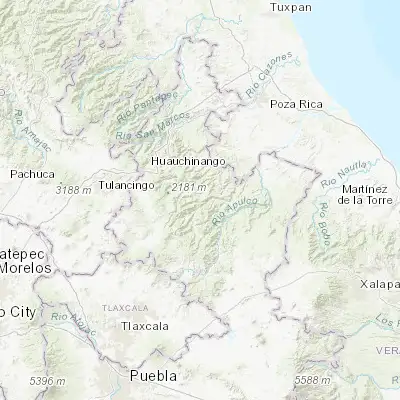 Map showing location of Tepango (20.003140, -97.796510)