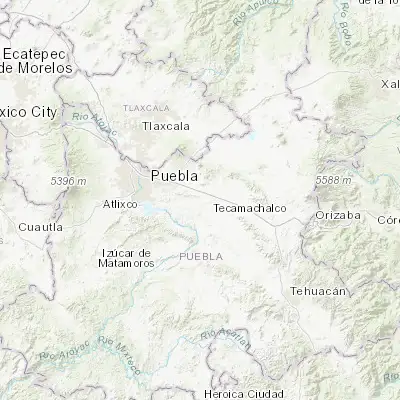Map showing location of Tepeaca (18.966880, -97.899800)