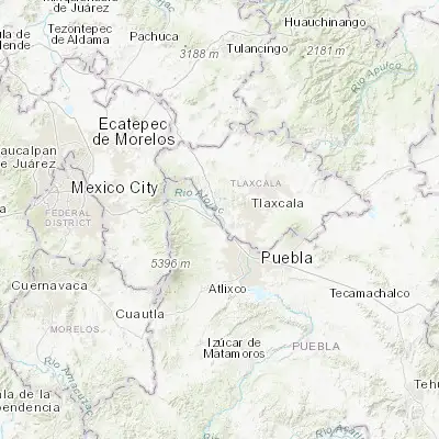 Map showing location of Tepetitla (19.265310, -98.376450)