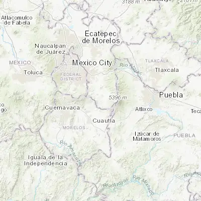 Map showing location of Tepetlixpa (19.028930, -98.821290)