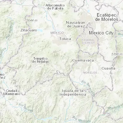 Map showing location of Tepetzingo (18.938060, -99.612500)