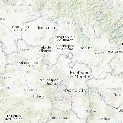 Map showing location of Tequixquiac (19.909440, -99.144720)