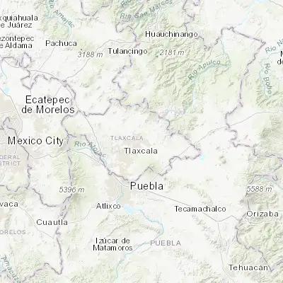 Map showing location of Texcalac (19.423330, -98.086630)