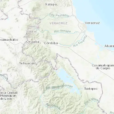 Map showing location of Tezonapa (18.607060, -96.684170)