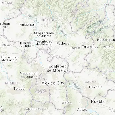 Map showing location of Tezontepec (19.880630, -98.819720)
